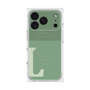 プレミアムスクエアケース with MagSafe［ オリジナル - initial two tone - L green ］
