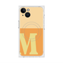 プレミアムスクエアケース with MagSafe［ オリジナル - initial two tone - M orange ］