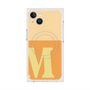 プレミアムスクエアケース with MagSafe［ オリジナル - initial two tone - M orange ］