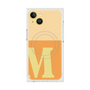 プレミアムスクエアケース with MagSafe［ オリジナル - initial two tone - M orange ］