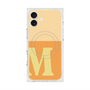 プレミアムスクエアケース with MagSafe［ オリジナル - initial two tone - M orange ］