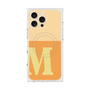 プレミアムスクエアケース with MagSafe［ オリジナル - initial two tone - M orange ］