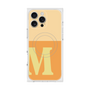 プレミアムスクエアケース with MagSafe［ オリジナル - initial two tone - M orange ］