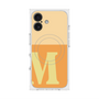 プレミアムスクエアケース with MagSafe［ オリジナル - initial two tone - M orange ］