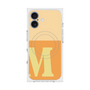 プレミアムスクエアケース with MagSafe［ オリジナル - initial two tone - M orange ］
