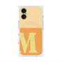 プレミアムスクエアケース with MagSafe［ オリジナル - initial two tone - M orange ］