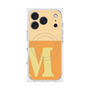 プレミアムスクエアケース with MagSafe［ オリジナル - initial two tone - M orange ］