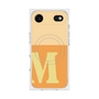 プレミアムスクエアケース with MagSafe［ オリジナル - initial two tone - M orange ］