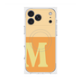プレミアムスクエアケース with MagSafe［ オリジナル - initial two tone - M orange ］