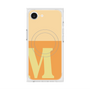 プレミアムスクエアケース with MagSafe［ オリジナル - initial two tone - M orange ］