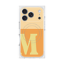 プレミアムスクエアケース with MagSafe［ オリジナル - initial two tone - M orange ］