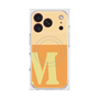 プレミアムスクエアケース with MagSafe［ オリジナル - initial two tone - M orange ］