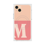 プレミアムスクエアケース with MagSafe［ オリジナル - initial two tone - M pink ］