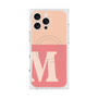 プレミアムスクエアケース with MagSafe［ オリジナル - initial two tone - M pink ］