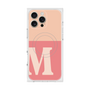 プレミアムスクエアケース with MagSafe［ オリジナル - initial two tone - M pink ］