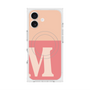 プレミアムスクエアケース with MagSafe［ オリジナル - initial two tone - M pink ］