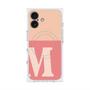 プレミアムスクエアケース with MagSafe［ オリジナル - initial two tone - M pink ］