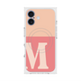 プレミアムスクエアケース with MagSafe［ オリジナル - initial two tone - M pink ］
