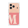 プレミアムスクエアケース with MagSafe［ オリジナル - initial two tone - M pink ］