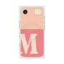 プレミアムスクエアケース with MagSafe［ オリジナル - initial two tone - M pink ］