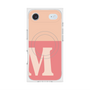 プレミアムスクエアケース with MagSafe［ オリジナル - initial two tone - M pink ］