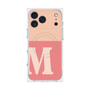 プレミアムスクエアケース with MagSafe［ オリジナル - initial two tone - M pink ］