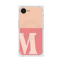 プレミアムスクエアケース with MagSafe［ オリジナル - initial two tone - M pink ］