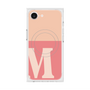 プレミアムスクエアケース with MagSafe［ オリジナル - initial two tone - M pink ］