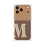 プレミアムスクエアケース with MagSafe［ オリジナル - initial two tone - M brown ］