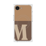 プレミアムスクエアケース with MagSafe［ オリジナル - initial two tone - M brown ］