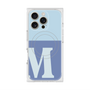 プレミアムスクエアケース with MagSafe［ オリジナル - initial two tone - M blue ］