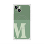 プレミアムスクエアケース with MagSafe［ オリジナル - initial two tone - M green ］