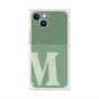 プレミアムスクエアケース with MagSafe［ オリジナル - initial two tone - M green ］