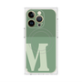 プレミアムスクエアケース with MagSafe［ オリジナル - initial two tone - M green ］