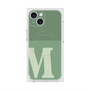 プレミアムスクエアケース with MagSafe［ オリジナル - initial two tone - M green ］