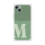 プレミアムスクエアケース with MagSafe［ オリジナル - initial two tone - M green ］