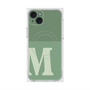プレミアムスクエアケース with MagSafe［ オリジナル - initial two tone - M green ］