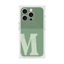 プレミアムスクエアケース with MagSafe［ オリジナル - initial two tone - M green ］