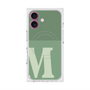 プレミアムスクエアケース with MagSafe［ オリジナル - initial two tone - M green ］