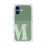 プレミアムスクエアケース with MagSafe［ オリジナル - initial two tone - M green ］