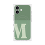 プレミアムスクエアケース with MagSafe［ オリジナル - initial two tone - M green ］