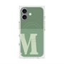 プレミアムスクエアケース with MagSafe［ オリジナル - initial two tone - M green ］