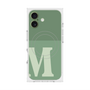 プレミアムスクエアケース with MagSafe［ オリジナル - initial two tone - M green ］