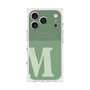 プレミアムスクエアケース with MagSafe［ オリジナル - initial two tone - M green ］