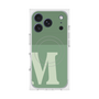 プレミアムスクエアケース with MagSafe［ オリジナル - initial two tone - M green ］
