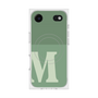 プレミアムスクエアケース with MagSafe［ オリジナル - initial two tone - M green ］