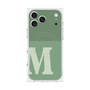 プレミアムスクエアケース with MagSafe［ オリジナル - initial two tone - M green ］