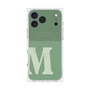 プレミアムスクエアケース with MagSafe［ オリジナル - initial two tone - M green ］