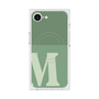 プレミアムスクエアケース with MagSafe［ オリジナル - initial two tone - M green ］