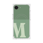 プレミアムスクエアケース with MagSafe［ オリジナル - initial two tone - M green ］